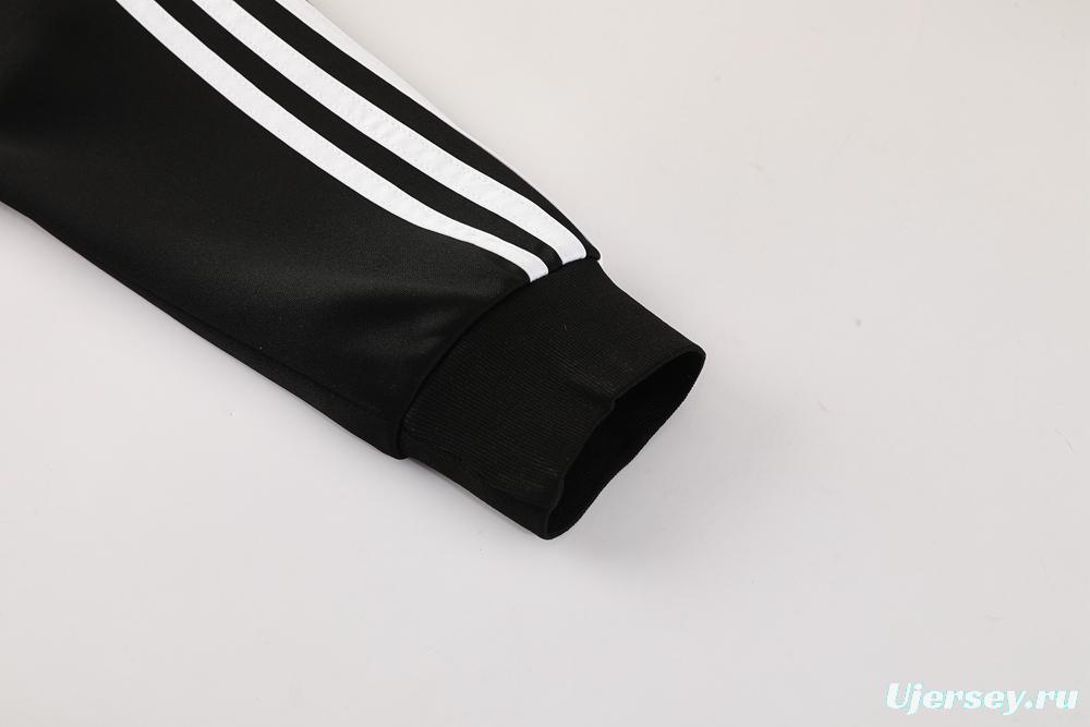 2025 Adidas Black/Grey Full Zipper Jacket +Long Pants