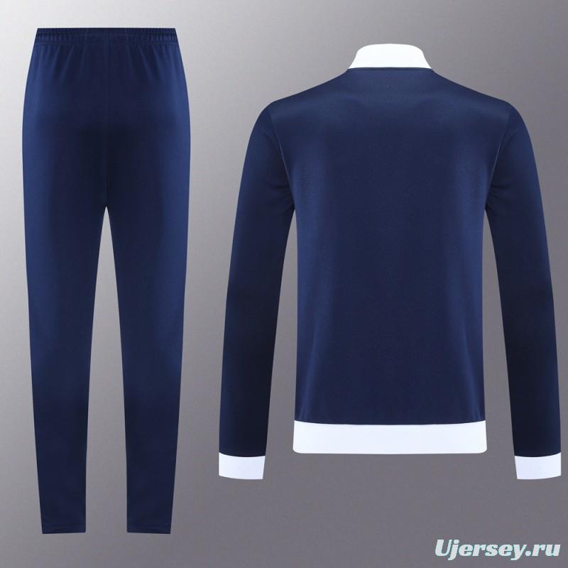 2025 Adidas Original Navy Full Hoodie Zipper Jacket +Long Pants