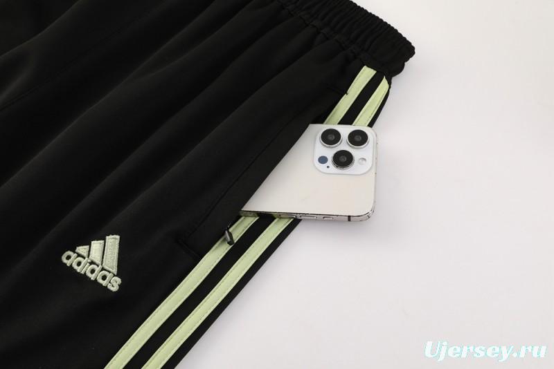 2025 Adidas Light Green/Black Full Zipper Jacket +Long Pants