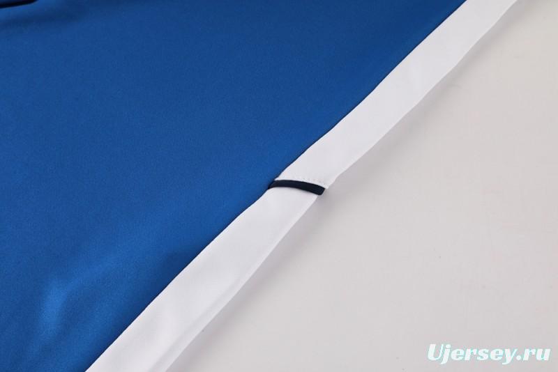 2025 Nike Blue Full Hoodie Zipper Jacket +Long Pants