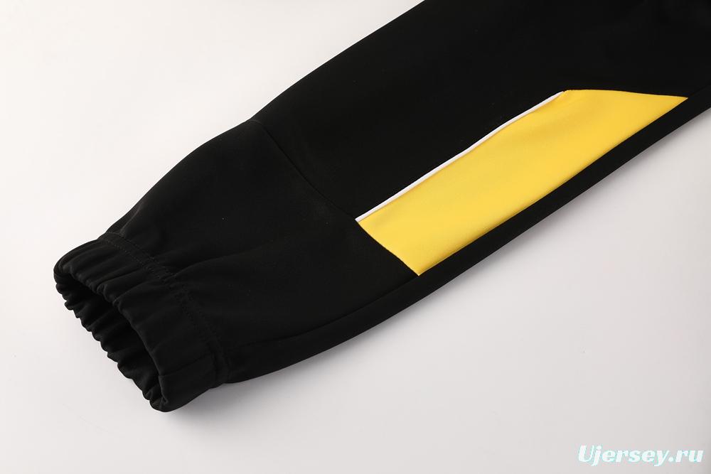 25/26 Borussia Dortmund Black/Yellow Full Zipper Jacket +Long Pants