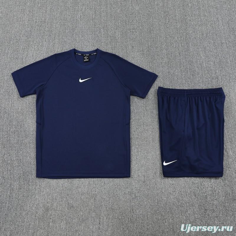 25/26 Nike Navy Short Sleeve Jersey+Shorts