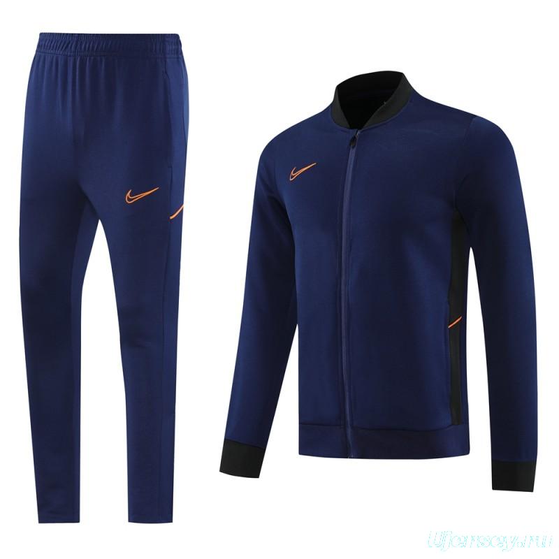 2025 NIKE Navy Full Zipper Jacket + Long Pants