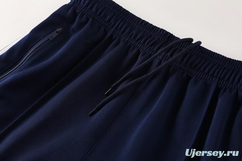 2025 Adidas Original Navy Full Hoodie Zipper Jacket +Long Pants