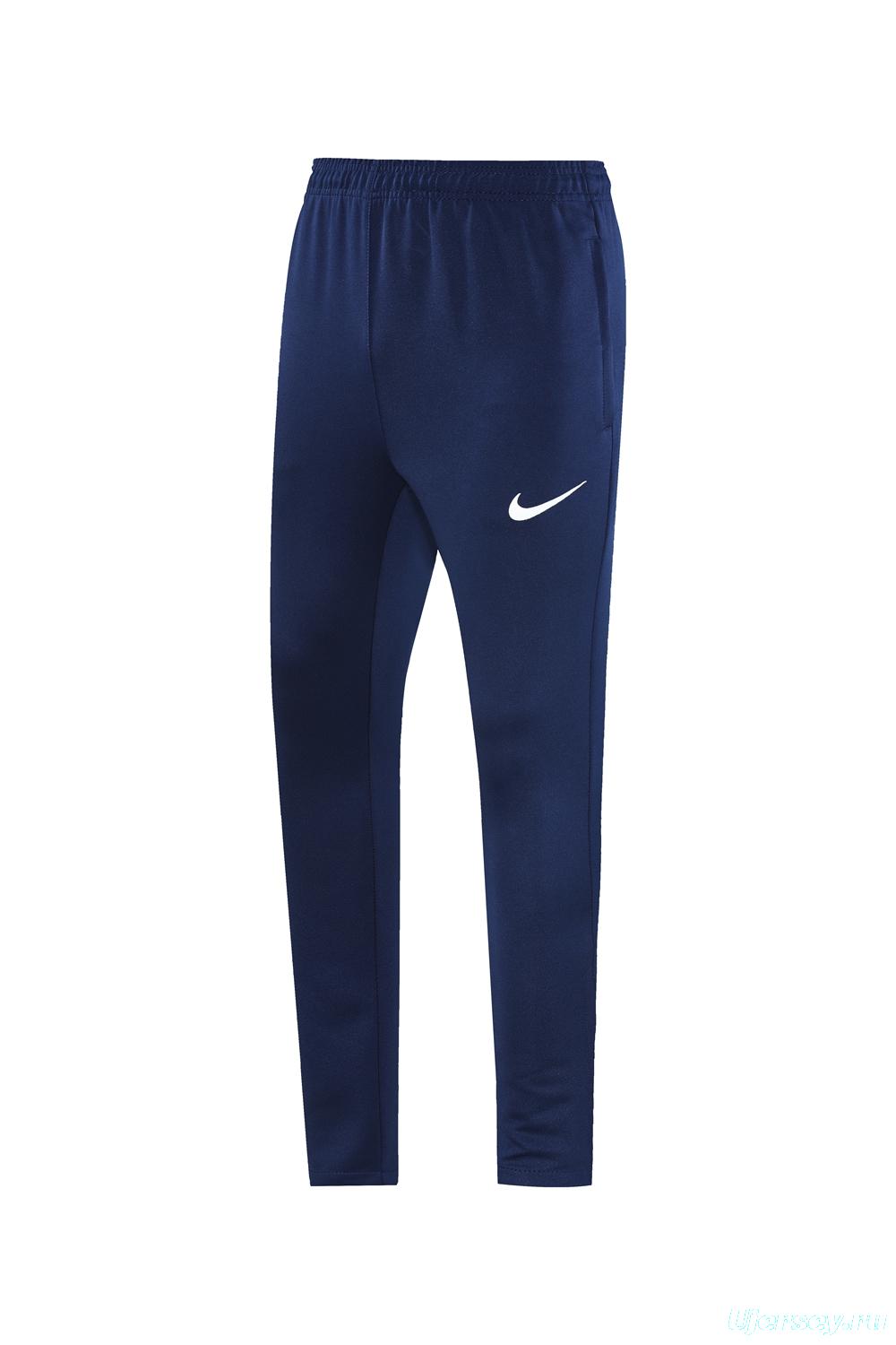 2025 Nike Blue/Black Full Hoodie Zipper Jacket +Long Pants