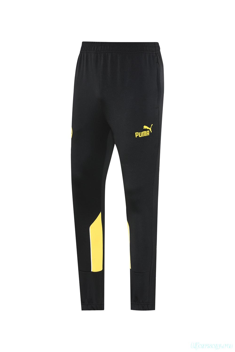 25/26 Borussia Dortmund Black/Yellow Full Zipper Jacket +Long Pants
