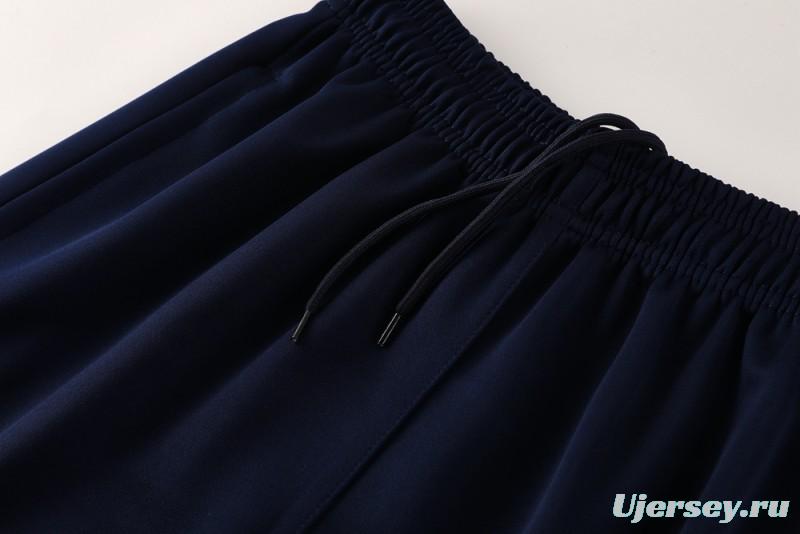 2025 Nike Blue/Navy Full Hoodie Zipper Jacket +Long Pants