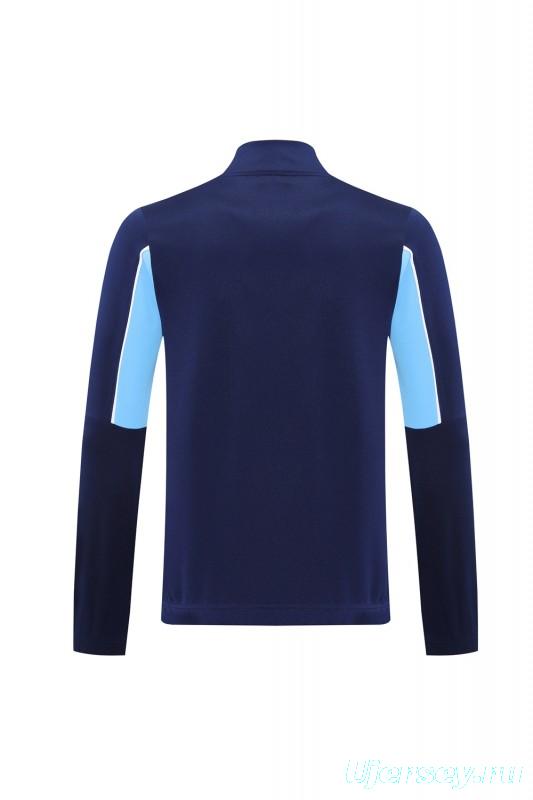 25/26 Olympique Marseille Blue/Navy Full Zipper Jacket +Long Pants