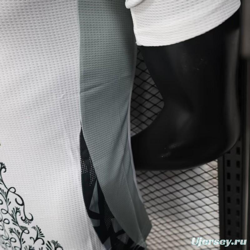 Player Version 2025 Algeria White with Traditional Pattern Jersey