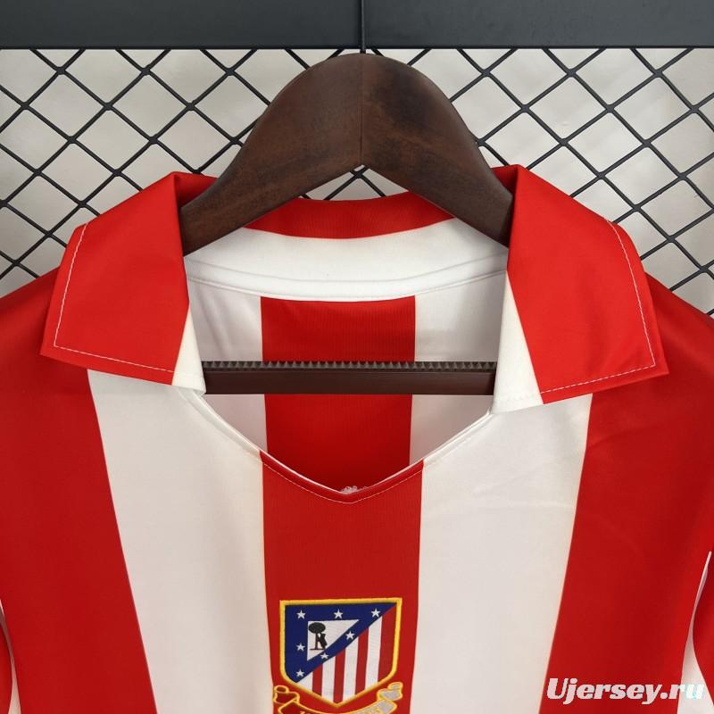 03/04 Retro Atletico Madrid Centenary Home Stadium Jersey