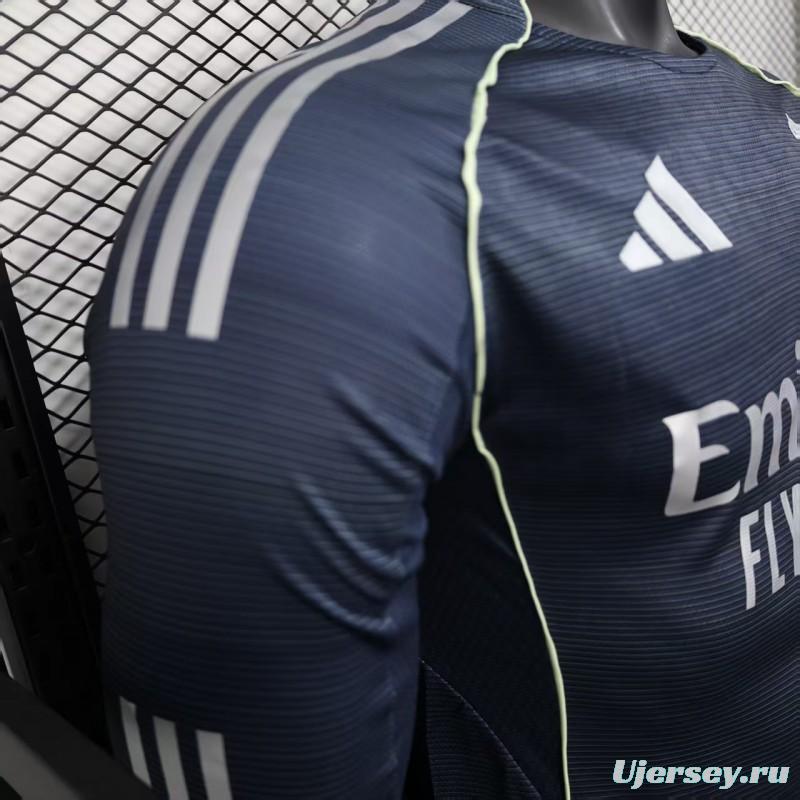 Player Version 25/26 Real Madrid Away Long Sleeve Jersey