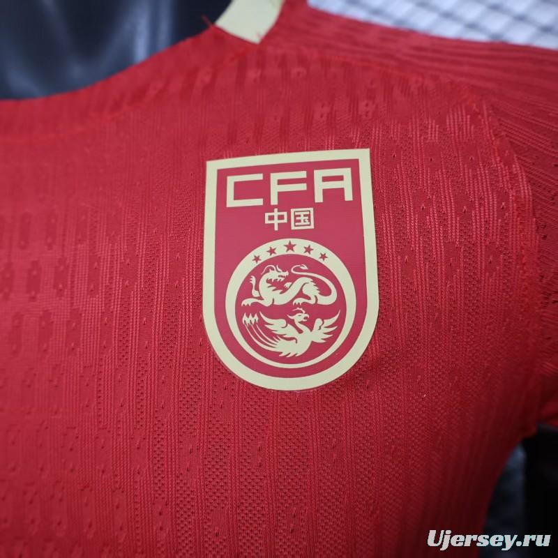 Player Version 2025 China Home Jersey