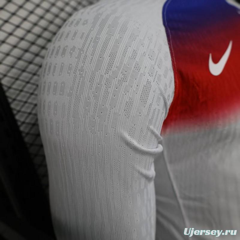 Player Version 2025 England Home Long Sleeve Jersey