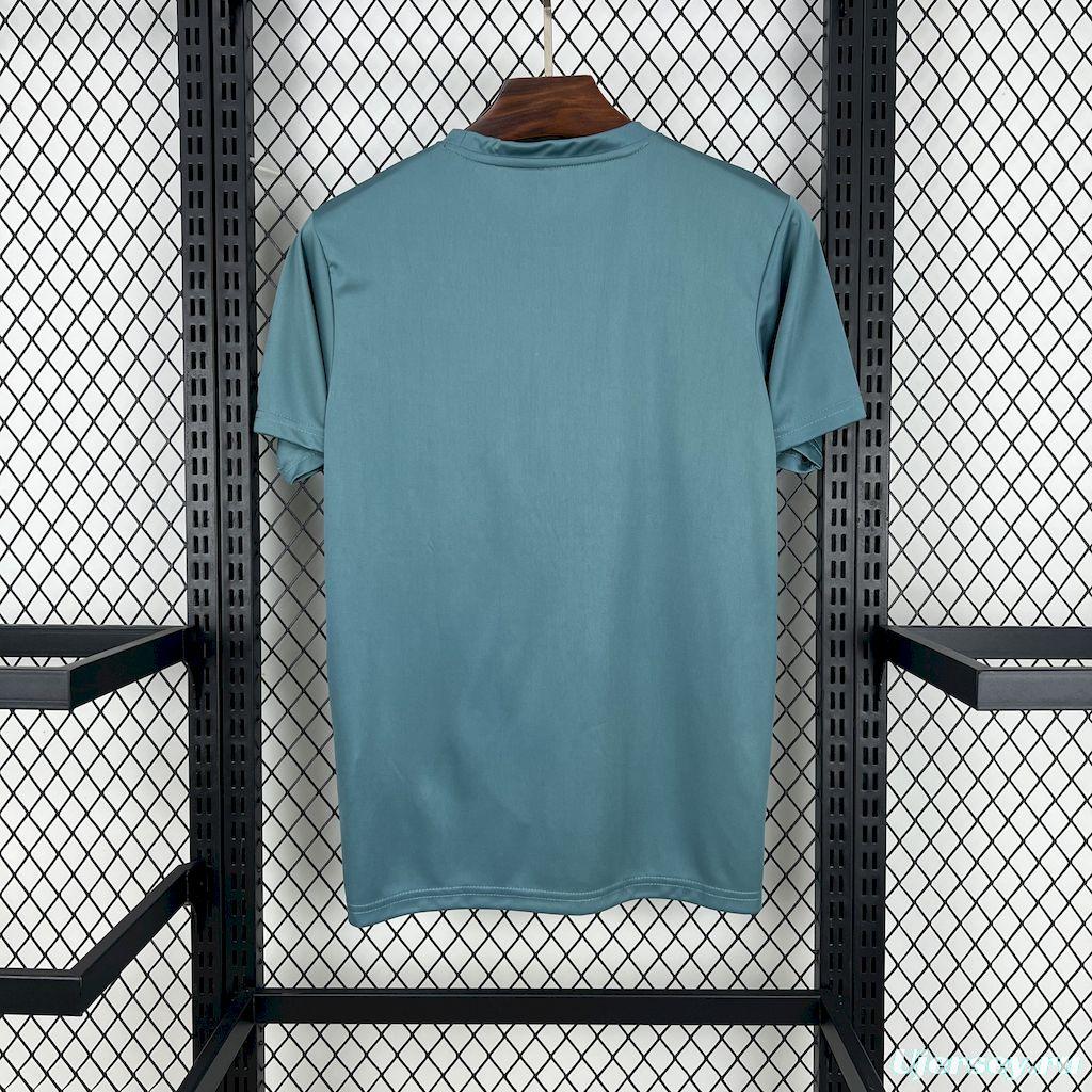 2025 NIKE Training Light Blue with Abstract Paint Brush Pattern T-Shirt #1045