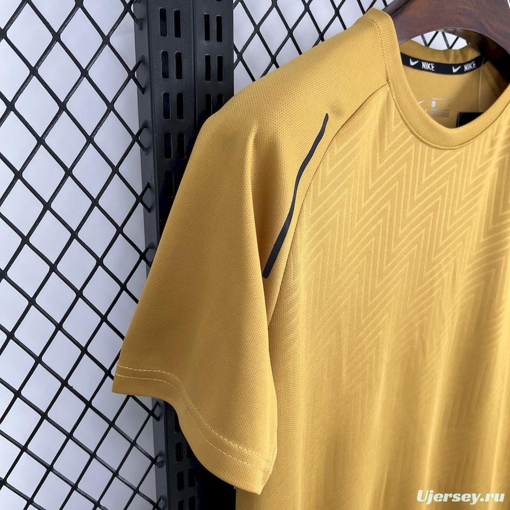 2025 NIKE Sportwear Brown T-Shirt #1044