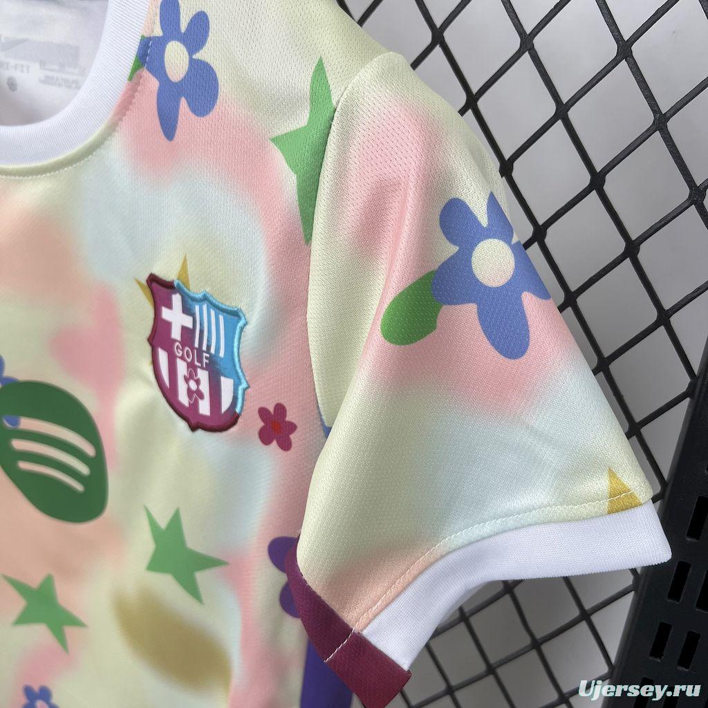2025/26 KidsBarcelona Flower Special Edition Jersey