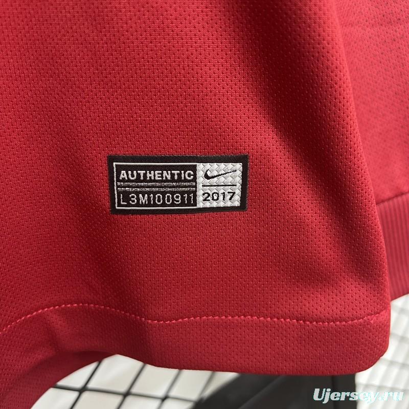 Retro 17/18 Roma Home Long Sleeve Jersey