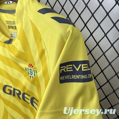 2025/26 Real Betis Yellow Goalkeeper Jersey