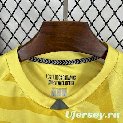 2025/26 Real Betis Yellow Goalkeeper Jersey