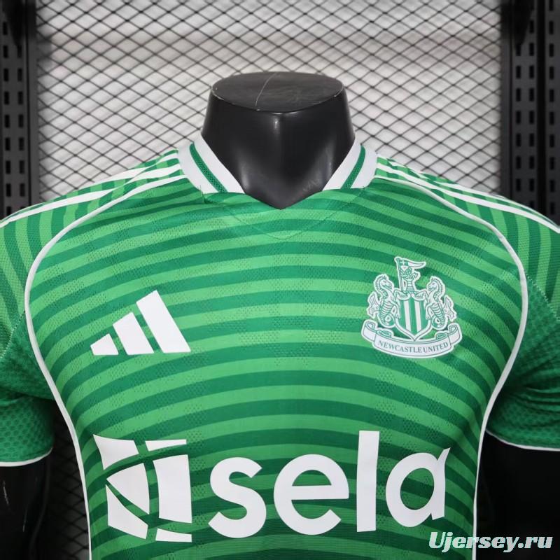 Player Version 25/26 Newcastle United Away Green Jersey