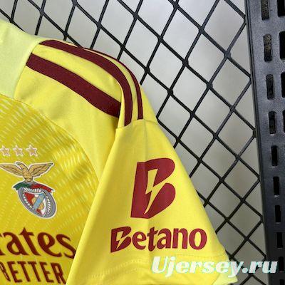 2025/26 Kids Benfica Yellow Goalkeeper Kit