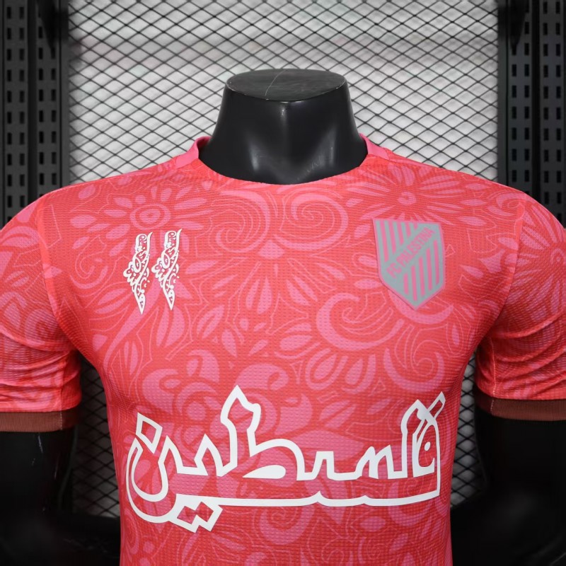 Player Version 25/26 CD Palestina Pink Jersey