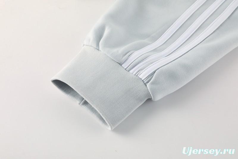 25/26 Real Madrid Hoodie Full Zipper Jacket + Long Pants