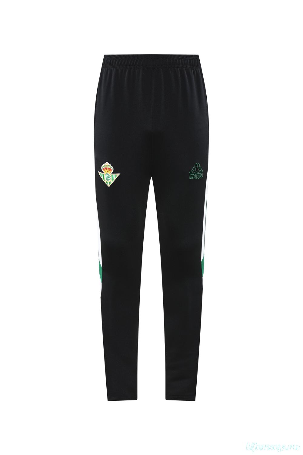25/26 Real Betis WHITE/Black/Green Full Zipper Jacket + Long Pants