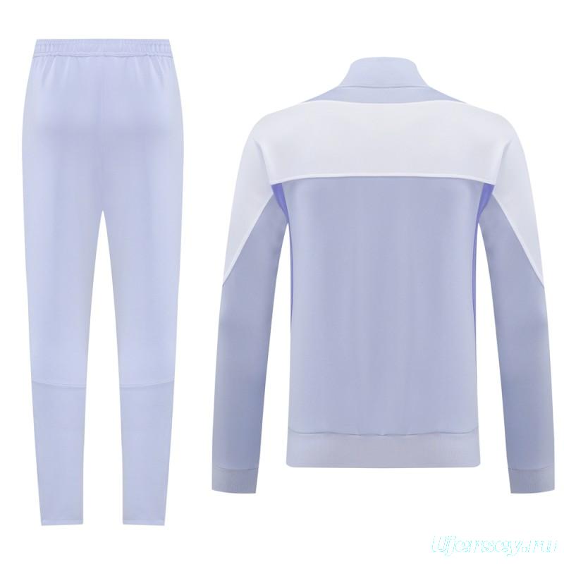 2025 NIKE Purple Full Zipper Jacket + Long Pants