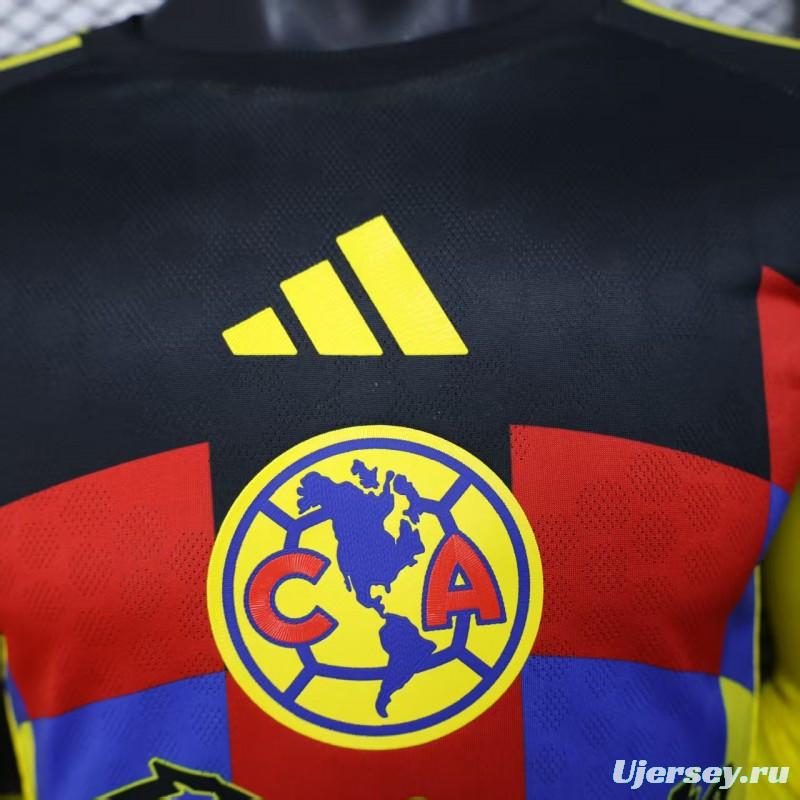 Player Version 25/26 Club America Home Long Sleeve Jersey