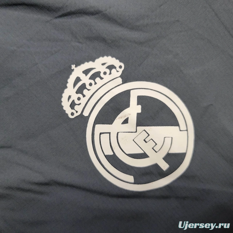25/26 Real Madrid Jacket Grey Windbreaker