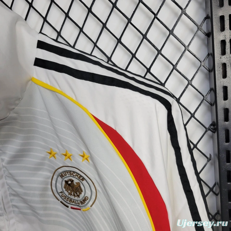 2025 Germany Jacket White/Red Windbreaker