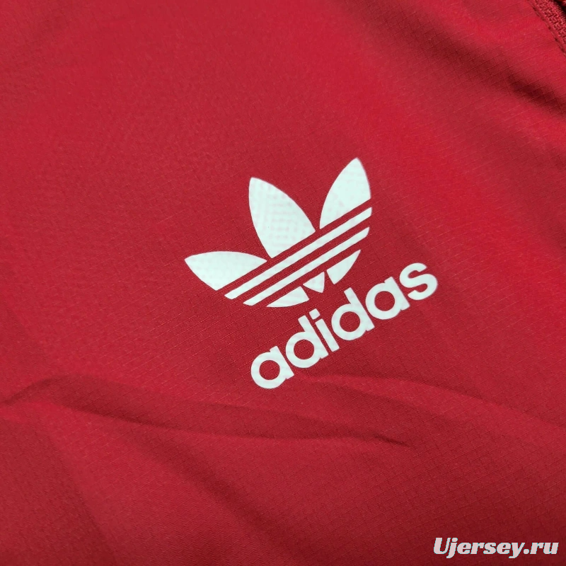 25/26 Nottingham Forest Jacket Red Windbreaker