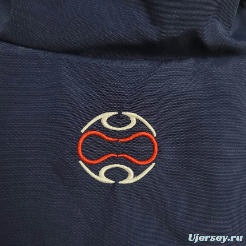 2025 France Jacket Blue/White Stripe Windbreaker