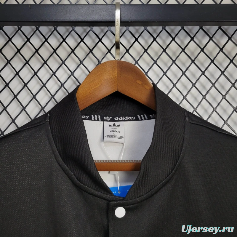 25/26 Manchester United Jacket BLACK/White Windbreaker