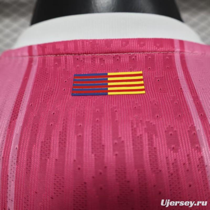 Player Version 25/26 FC Barcelona Pink with Gradient Fade Jersey