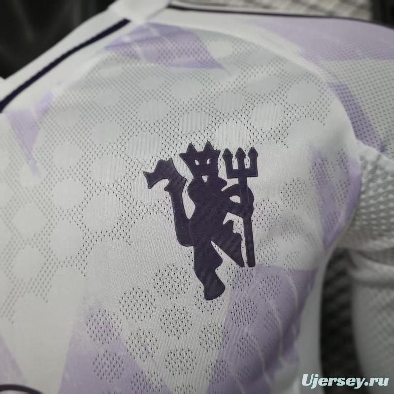 Player Version 25/26 Manchester United Away Long Sleeve Jersey