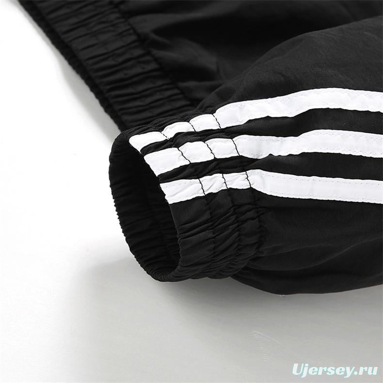 2025 Adidas Original Blue/Brick red/Bright Red/BLACK Full Zipper Windbreaker 4 Colors