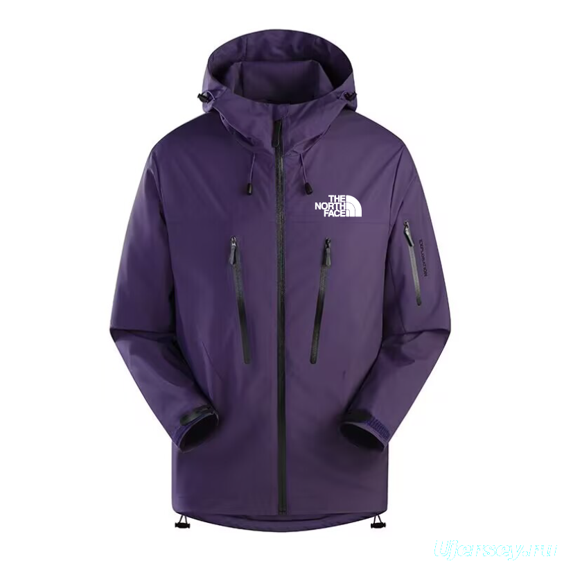 2025 The North Face Light Blue Long Waterproof Jacket