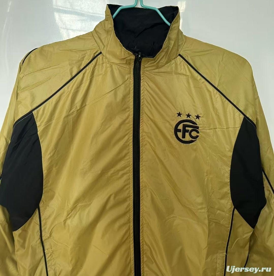 25/26 Equipo FC Reversible Golden/Black Reversible  Windbreaker