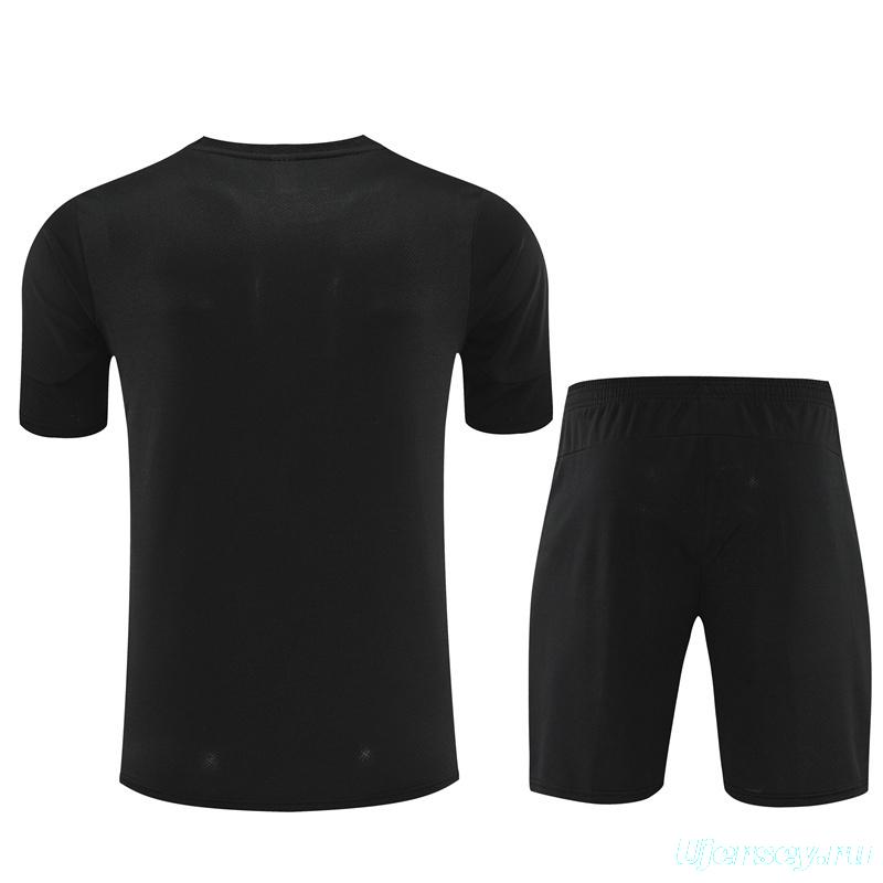 25/26 Manchester City Black with XS Short Sleeve+Soccer Shorts