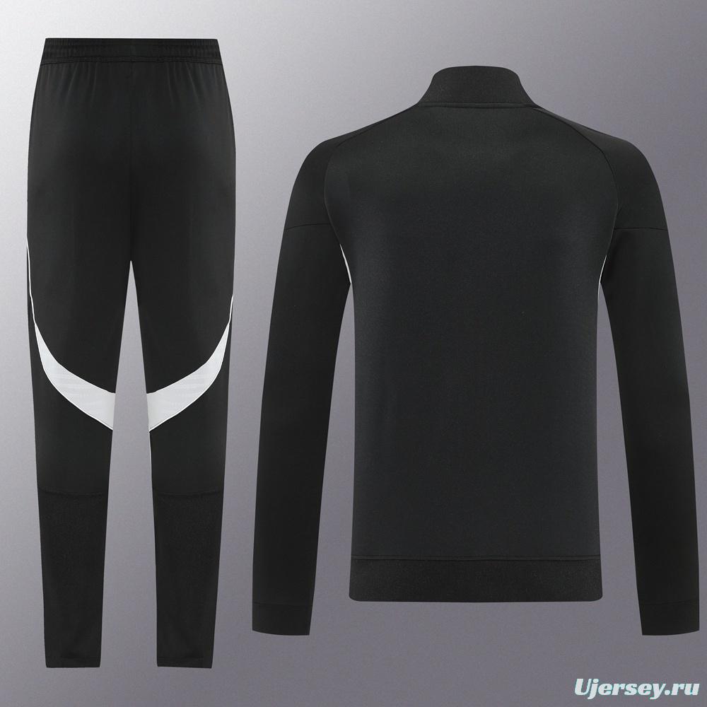 2025 Adidas Black Full Zipper Jacket + Long Pants