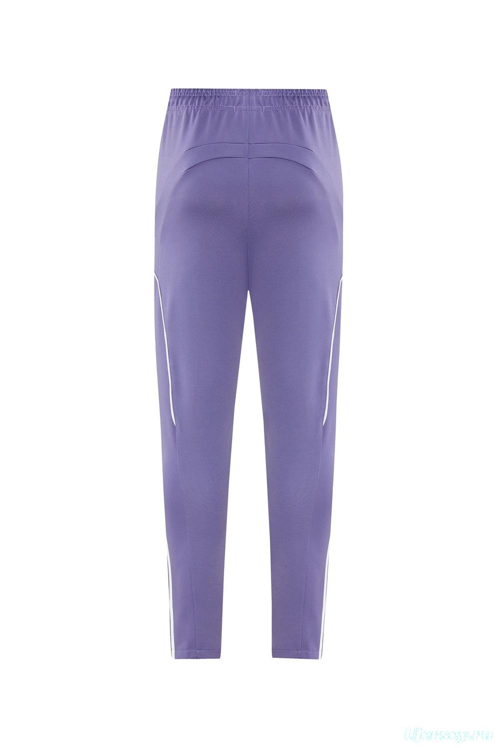 2025 Adidas Purple Full Zipper Jacket + Long Pants