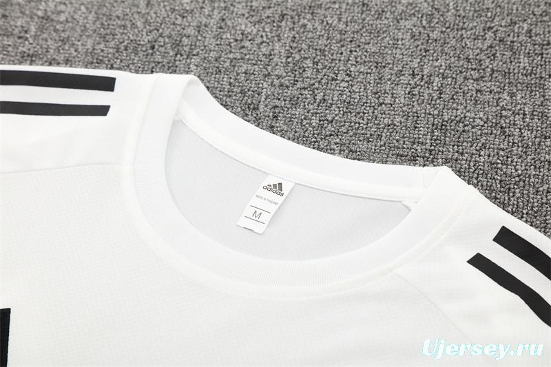 25/26 Manchester United White Purple Short Sleeve+Soccer Shorts