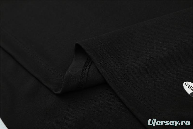 Retro 04/05 Real Madrid Black Half Zipper Jacket+Long Pants