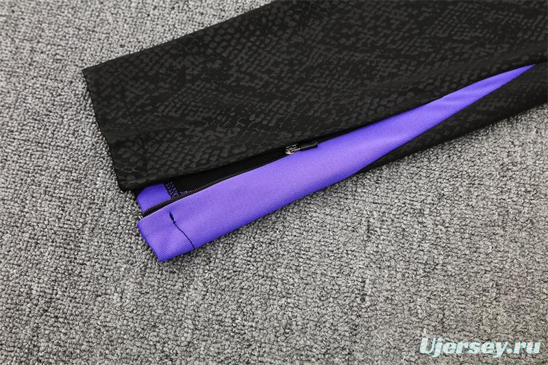 25/26 Barcelona Purple Joint Edition Half Zipper Jacket+Long Pants