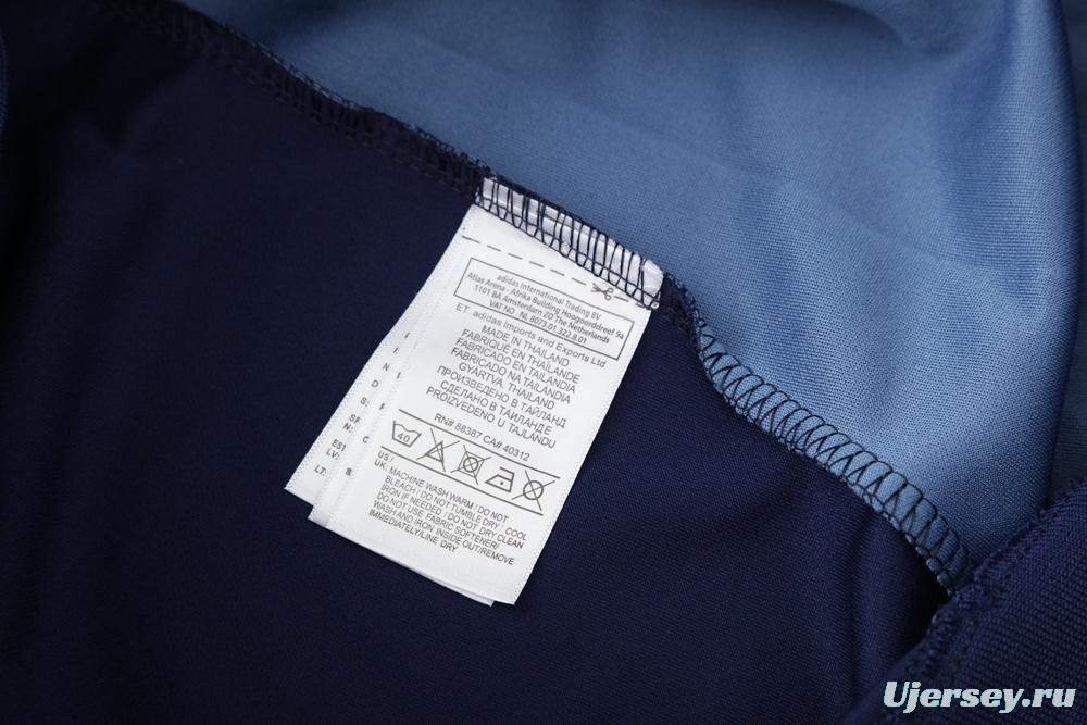 2025 Adidas Navy Full Zipper Jacket + Long Pants