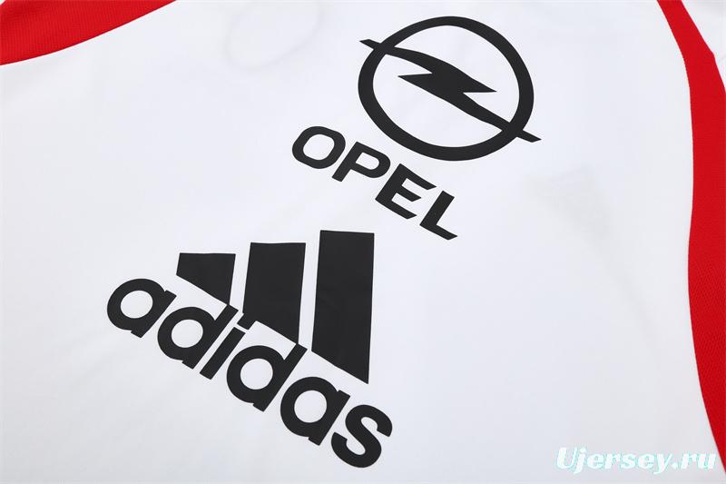 Retro 03/04 AC Milan White Half Zipper Jacket