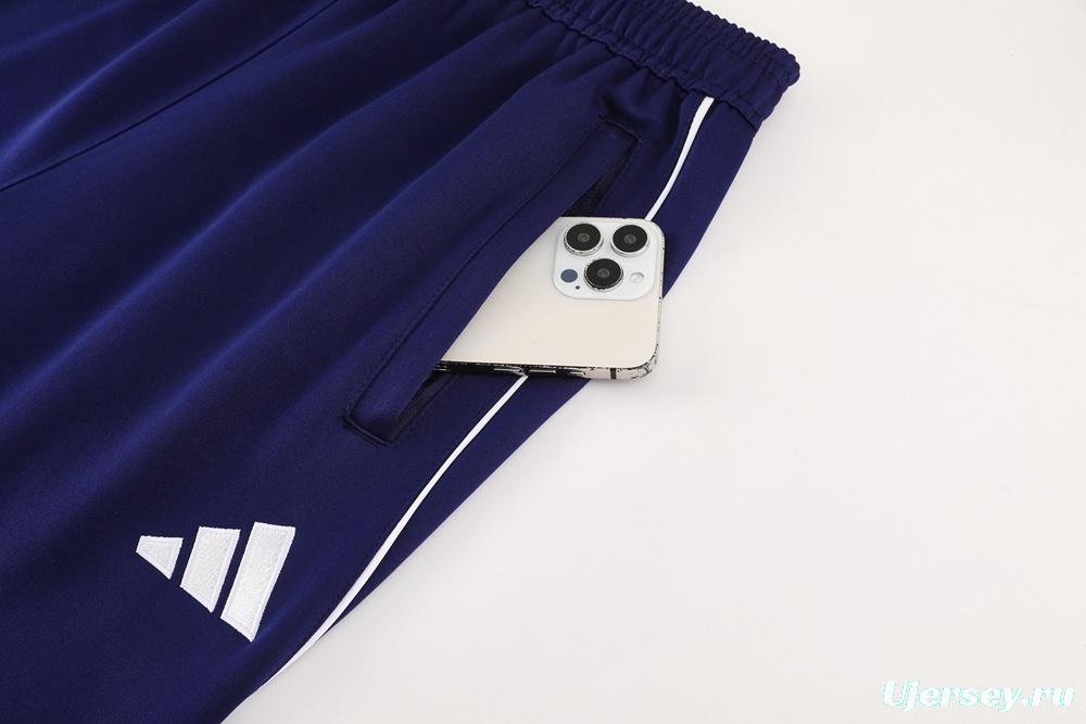 2025 Adidas Navy Full Zipper Jacket + Long Pants