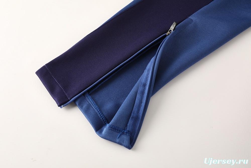 2025 NIKE Blue/Green/Black Full Zipper Jacket + Long Pants